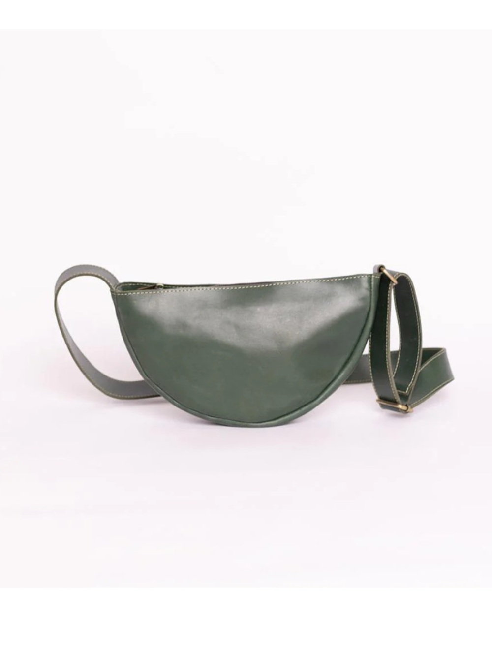 NWOT UnoEth Jima Leather Crossbody Bag in Forest Green